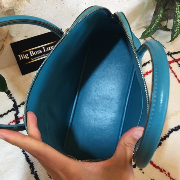 ❌SOLD❌Authentic Hermes Chevre Mysore Bolide31 Turquoise - Picture 6 of 12